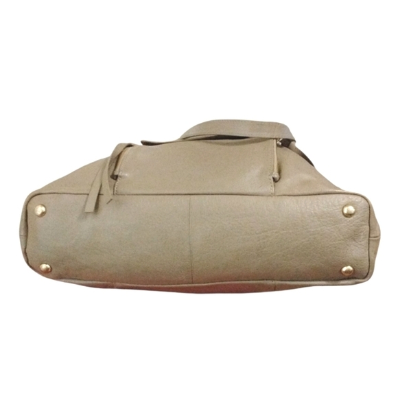 Kooba Gray/Taupe Leather Contemporary Travel Organizer Shoulder Bag - Picture 5 of 11